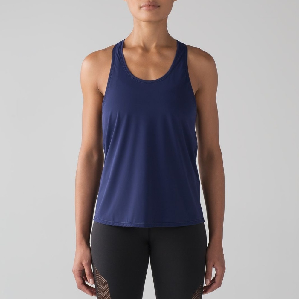 Lululemon Two With One Singlet Blueberry Size 4